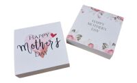 Mother's Day Single Cookie Box With Printed Sleeve (Design to be chosen) - 93mm x 93mm x 20mm - Pack of 10