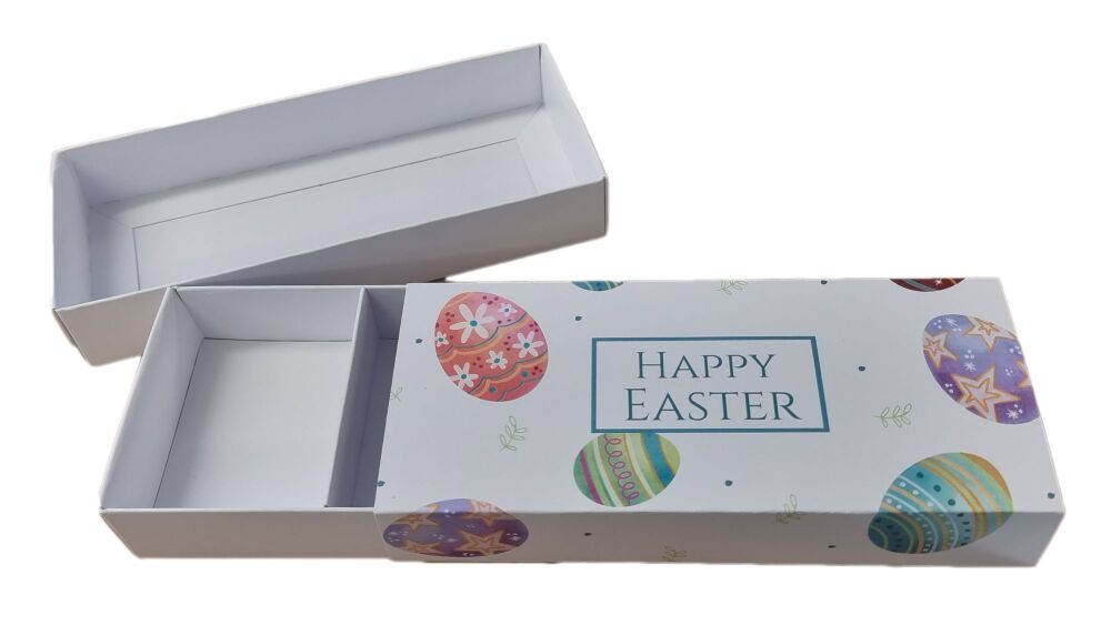 Easter Rectangle Range With Printed Egg Sleeve (Style to be chosen & price will vary) 175mm x 75mm x 30mm- Pack of 10