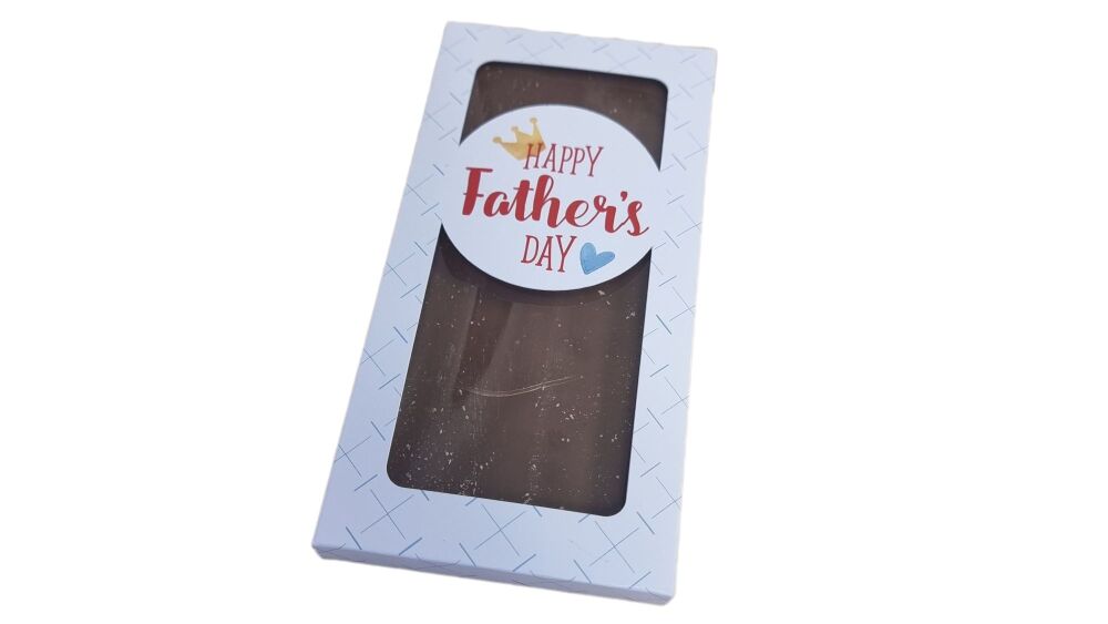 Father's Day Printed Chocolate Slab Bar Sleeve  160mm x 80mm x 15mm- Pack of 10