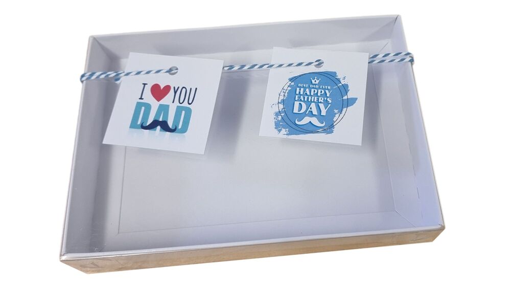 Father's Day Duo Set Square Swing Tags (Twine & Box are not included)- 50mm