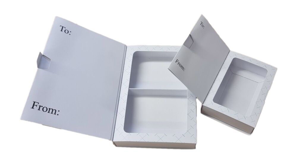 Plain White Libro Cake Slice Box Range  with Printed 