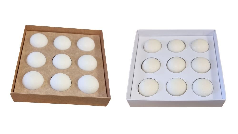Large 9pk Wax Melt Box with Base, Platform, Insert and Clear Lid or Sleeve 