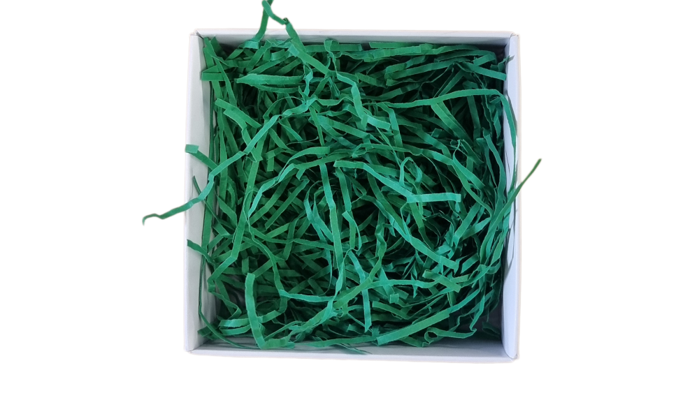 Spruce Green Shredded Paper - 2mm Wide - 100g