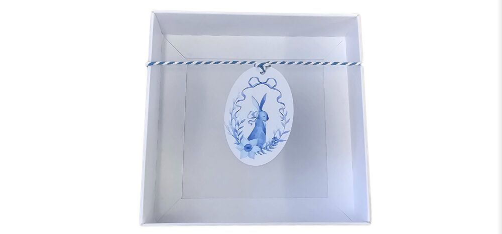 Blue Easter Bunny Oval Swing Tags (Twine & Box are not included)- 35mm x 55