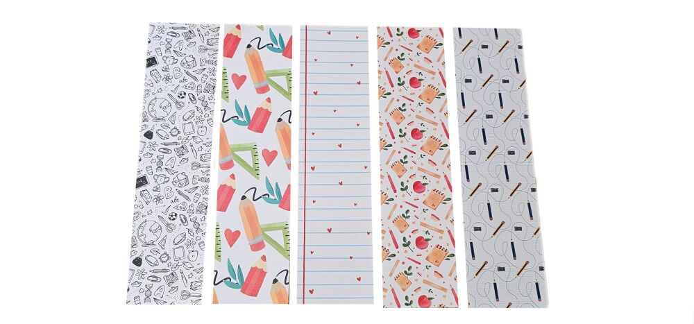 Printed Teacher Cookie Backing Cards (Design to be chosen) - 260mm x 65mm  - Pack of 10
