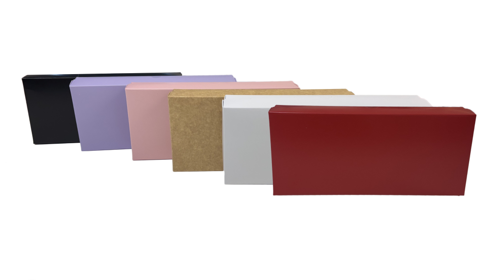 Large Rectangle Biscuit/Cookie Box & Board Lid - 290 x 130 x 30mm - 10Pk