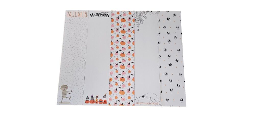 Halloween Print Cookie Backing Card & Cellophane Bag - (H)260 x (W)65mm - 10Pk