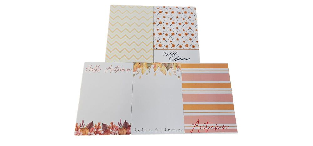 Autumn Print Cookie Backing Card & Cellophane Bag - (H)175 x (W)120mm - 10Pk