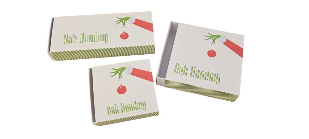 Christmas  Bah Humbug Printed sleeve Cookie Range -(Style of box to be chosen & price will vary) - 10Pk