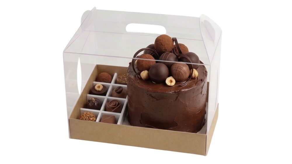 Luxury Handle Gift Box With  Divider and 8 Cavity  Insert to present a 6