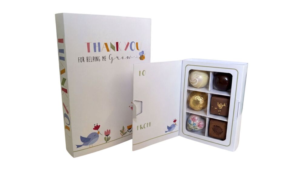 'Thank You for Helping Me Grow' Libro Box with Insert & Window Lid