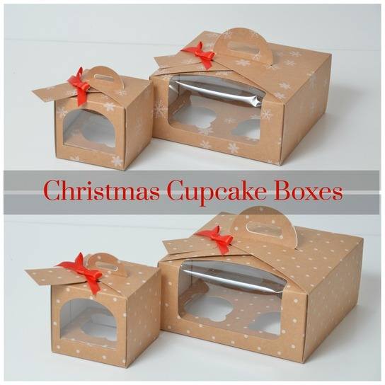 Christmas Cupcake Boxes
