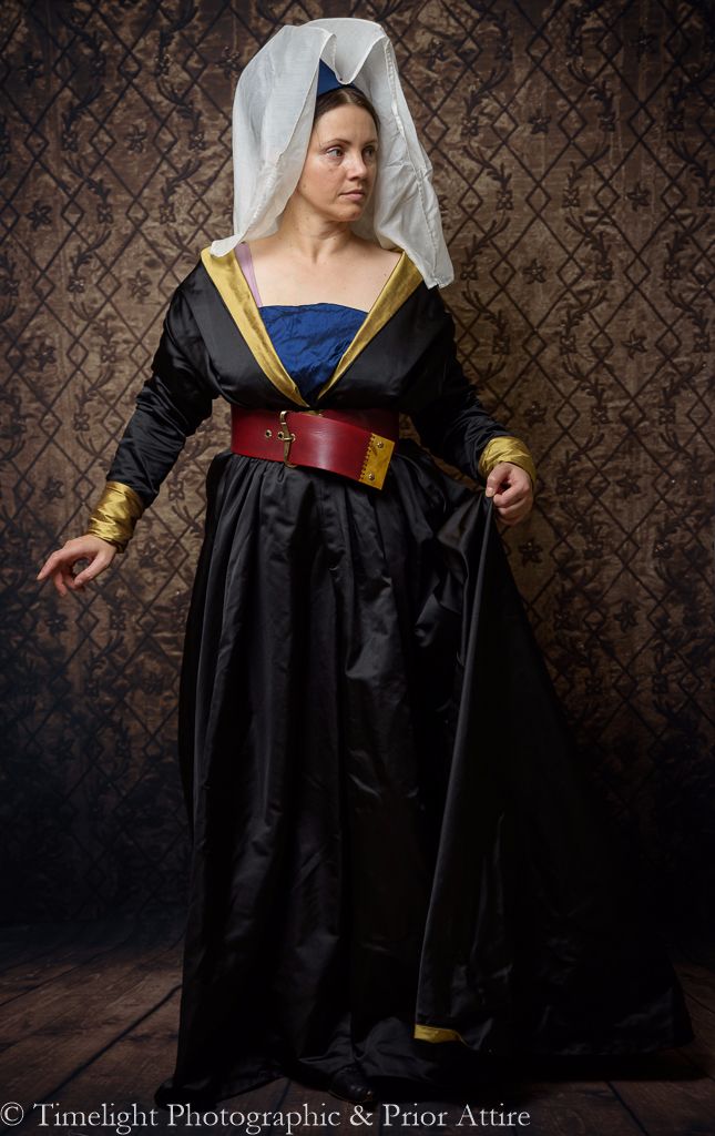 Medieval dress, burgundian, 15th Century reversible