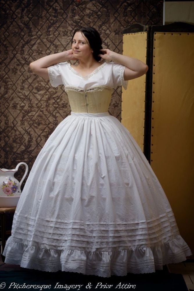 Mid-Victorian petticoat made to measure