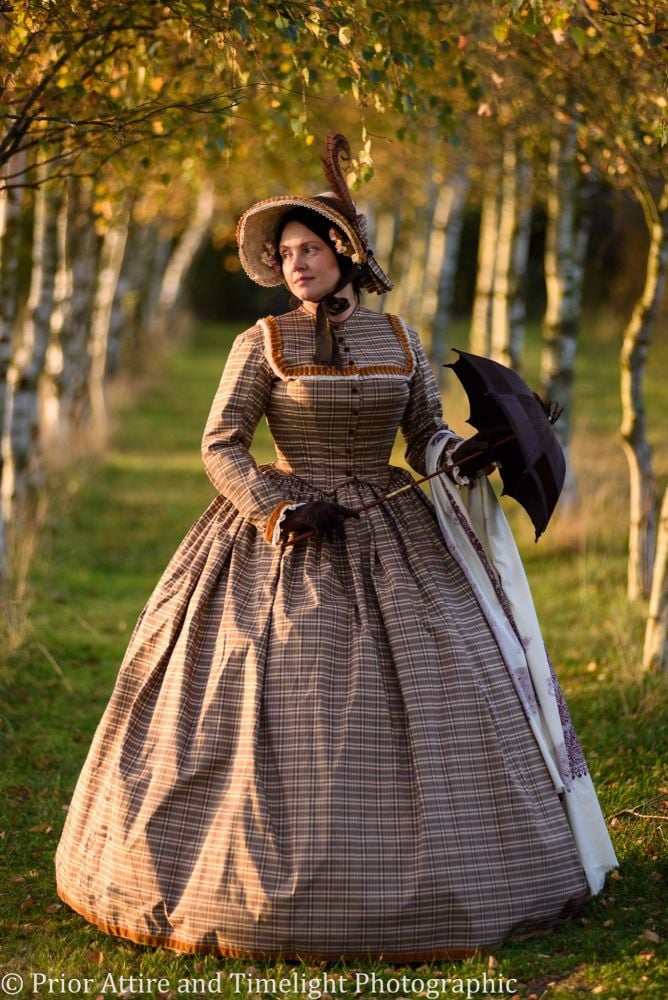 Victorian crinoline day dress size 12-14