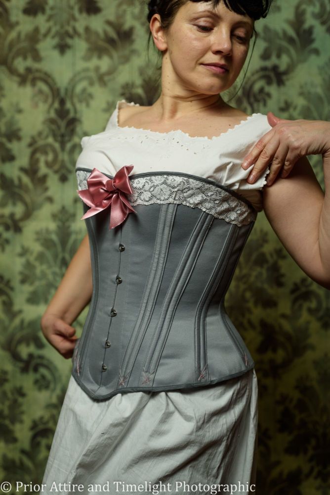 Victorian corset with a spoon busk