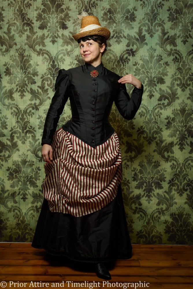 Victorian bustle day dress size 12-14