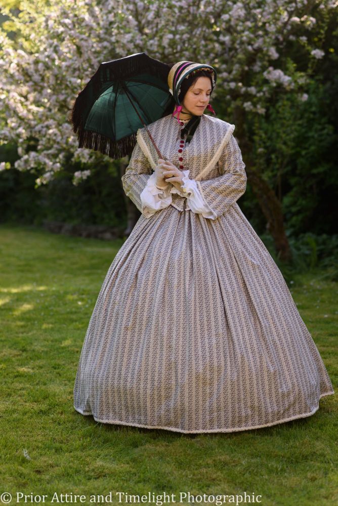 Victorian crinoline day dress size 12-14