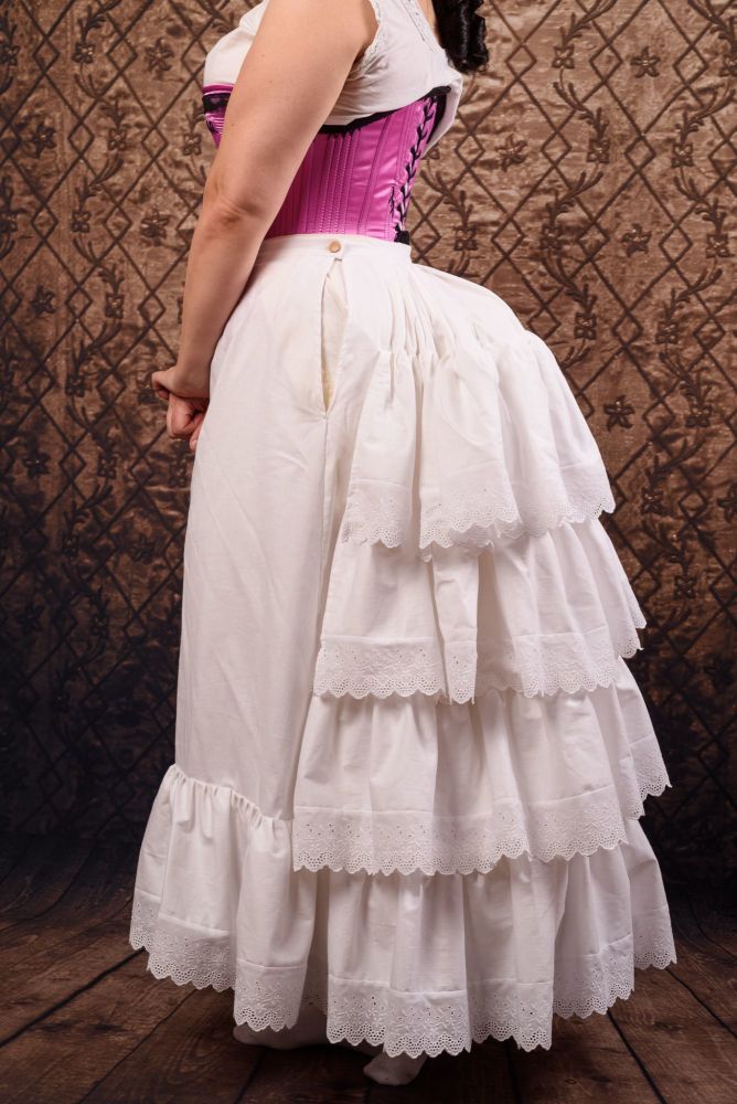 Victorian flounced petticoat size 12-14