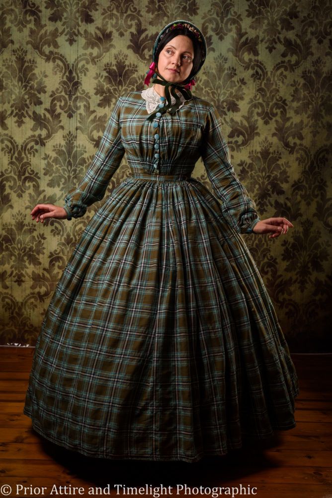 Victorian crinoline day dress size 12-14