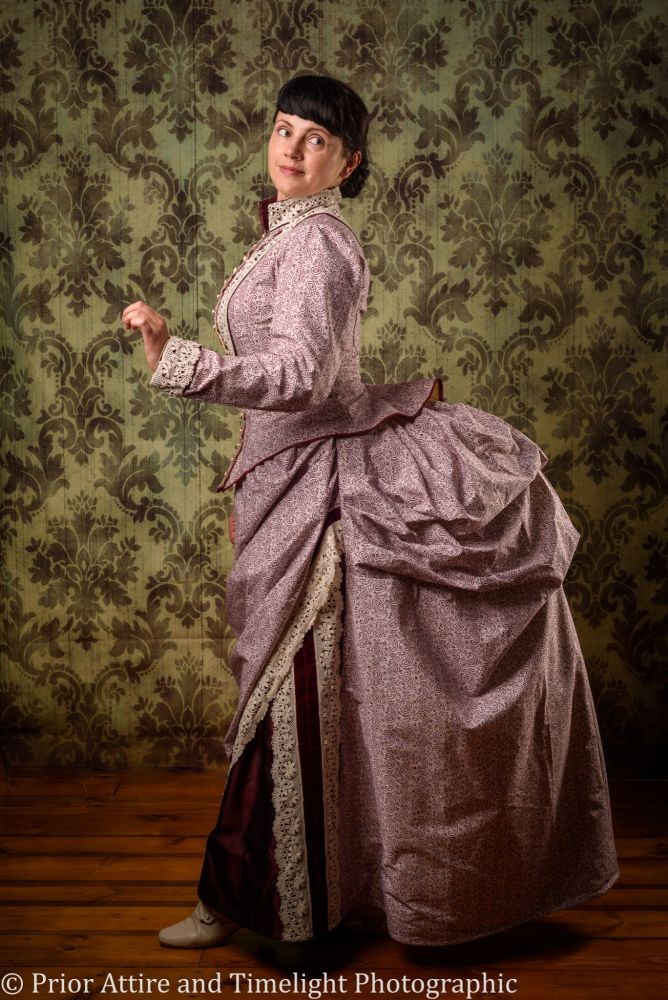 Victorian bustle day dress size 12-14