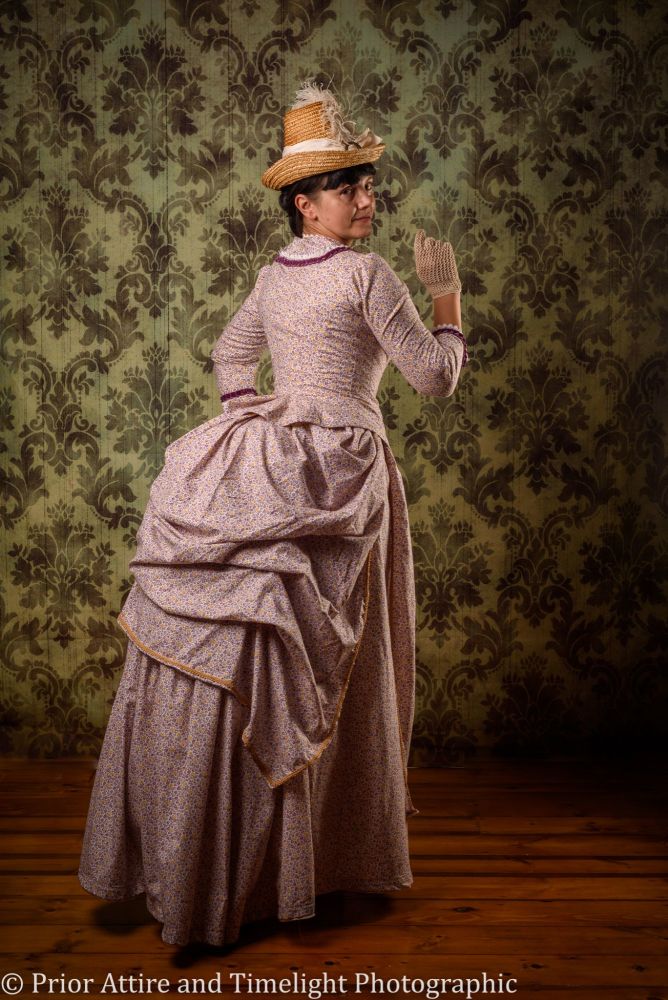 Victorian bustle day dress size 12
