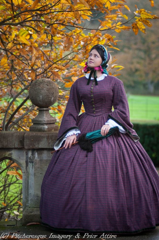 Victorian crinoline day dress size 14-16