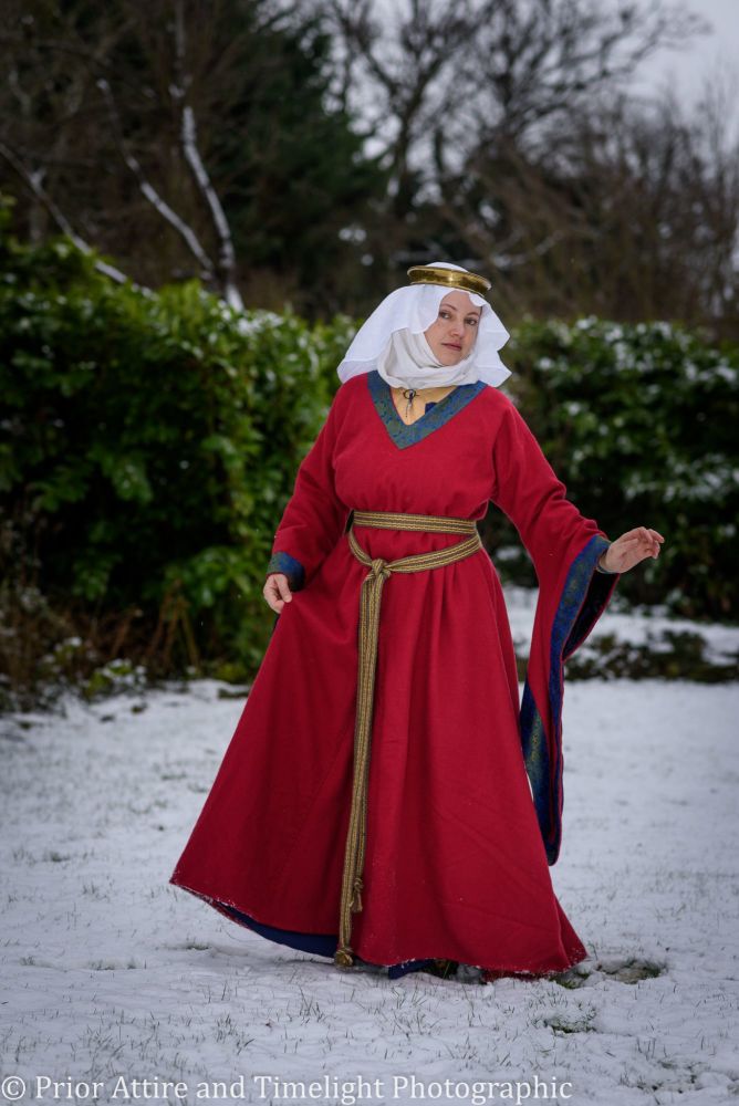 Medieval dress Bliaut 12-13th century, size L