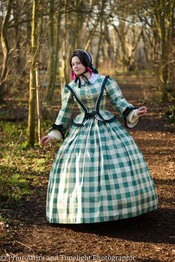 Victorian crinoline day dress size 12