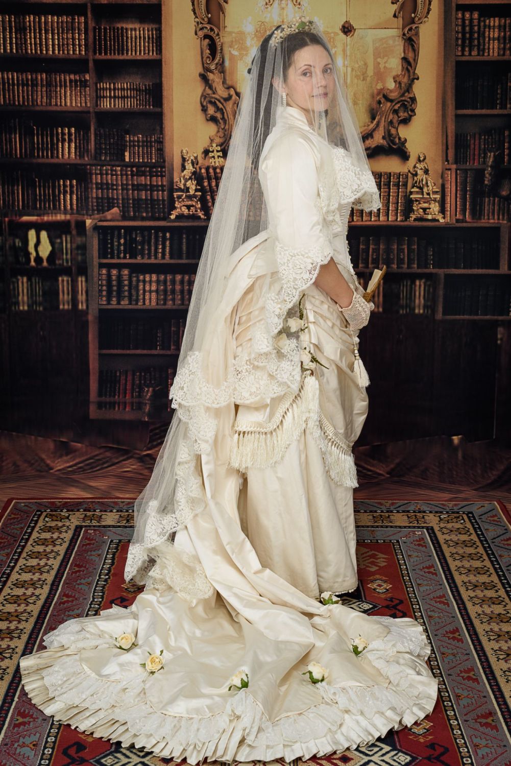 Victorian wedding dress, used