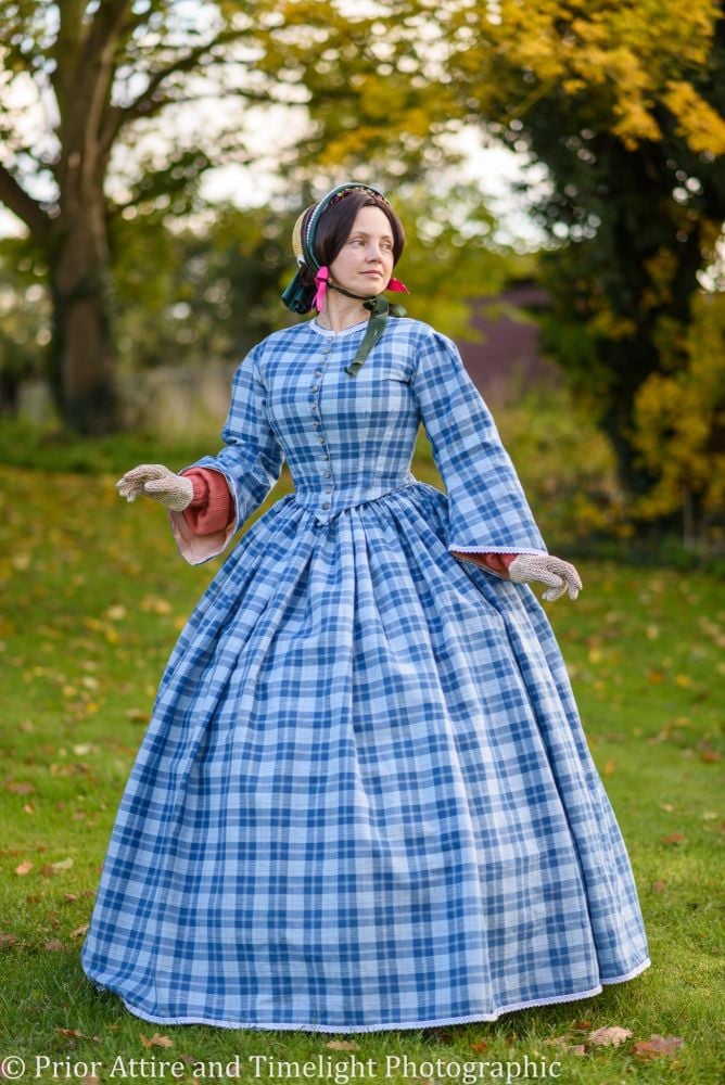 Victorian crinoline day dress size 12-14
