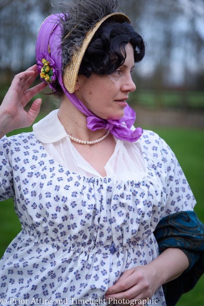 Regency day dress cotton size 10-16