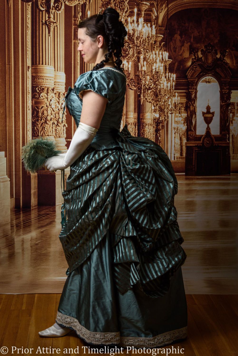 Victorian bustle ball gown size 12-14