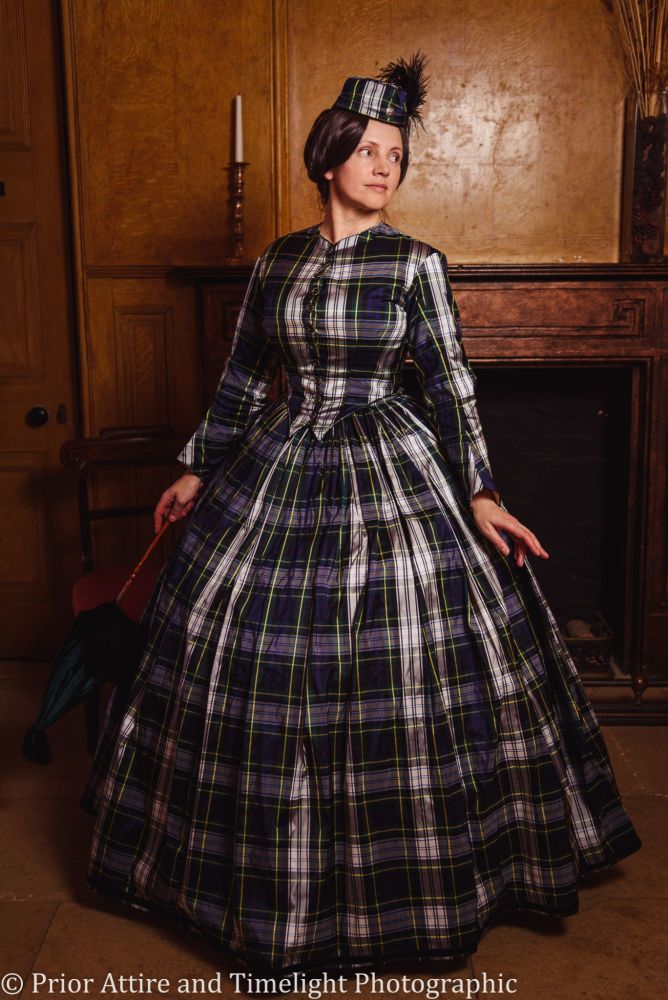 Victorian crinoline day dress size 12-14