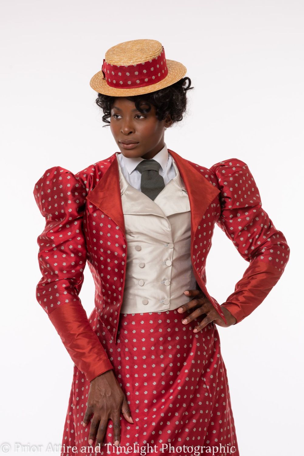 1890s Victorian day dress in silk