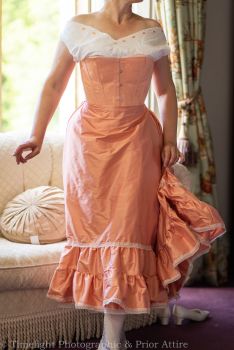 Late Victorian petticoat in silk