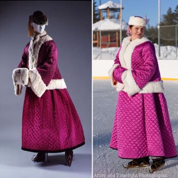 1860-70  Victorian skating outfit
