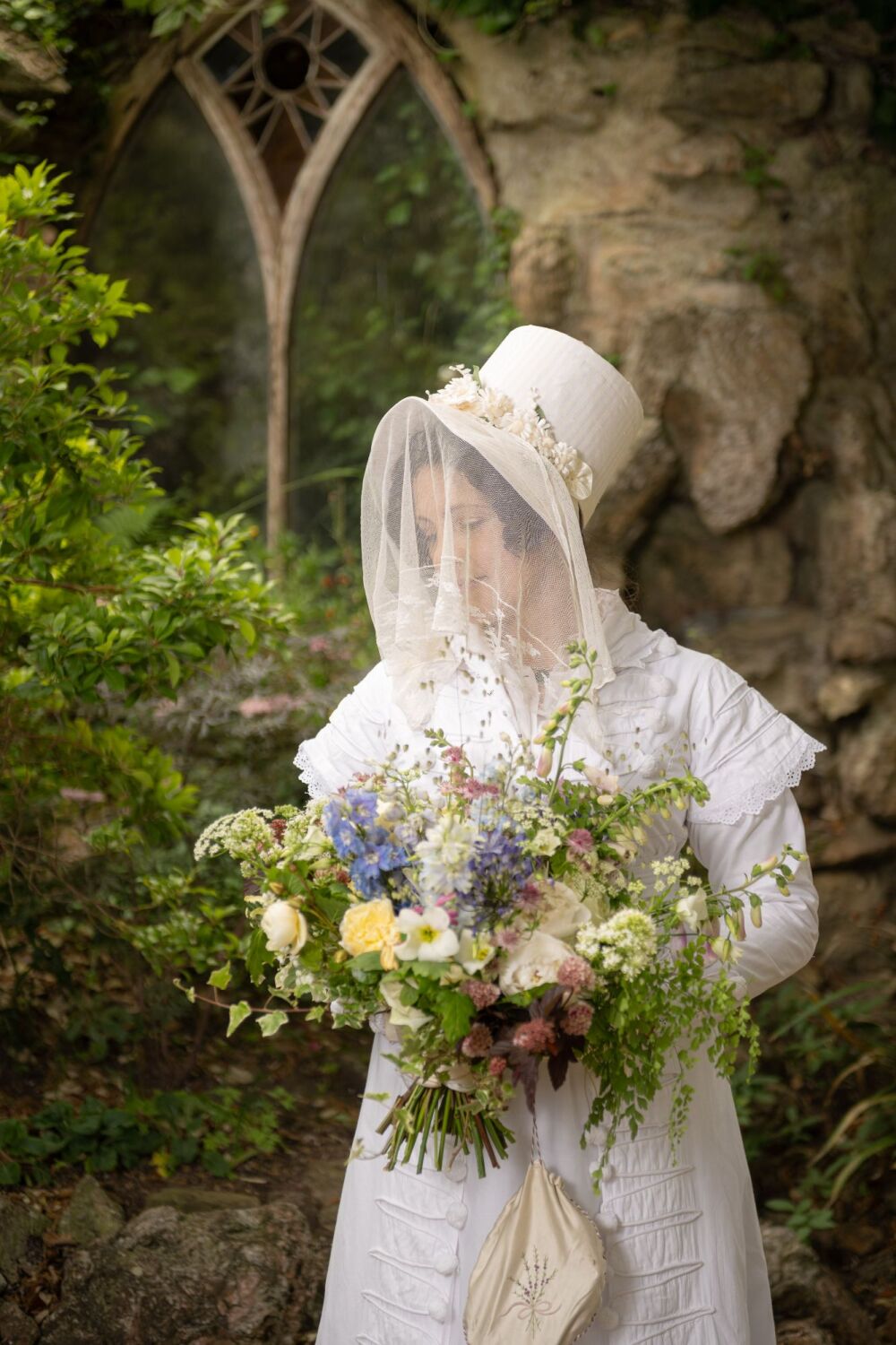 Regency hat and veil