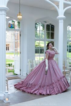 Victorian 1860s  ball gown