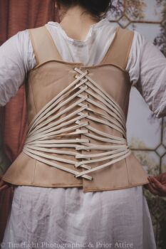 Regency stays corset, fan laced