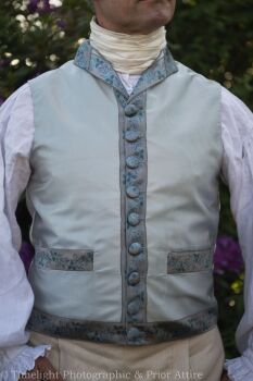 A Regency waistcoat in silk