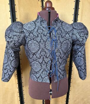 15th century doublet in damask