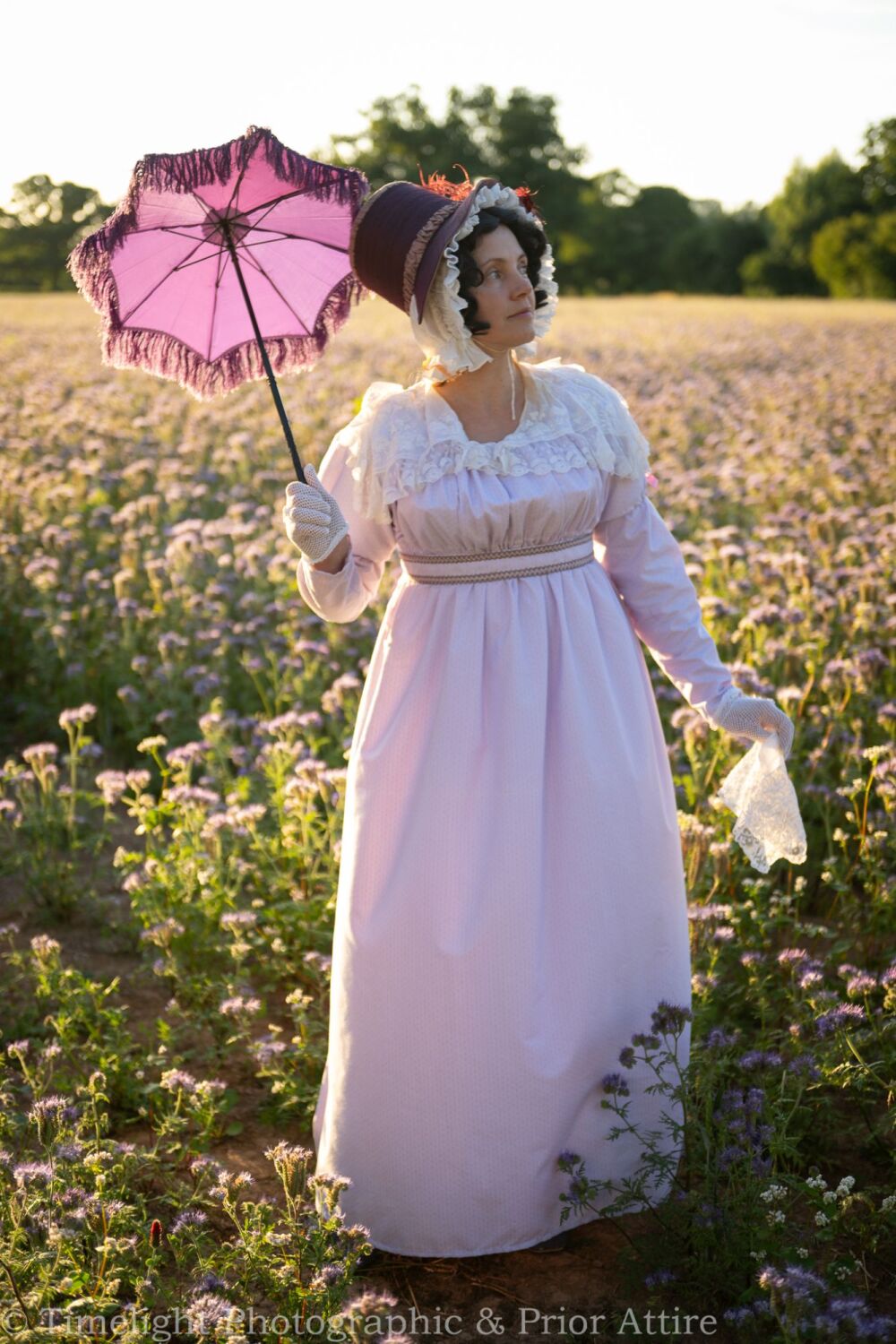Regency day dress cotton size 10-16