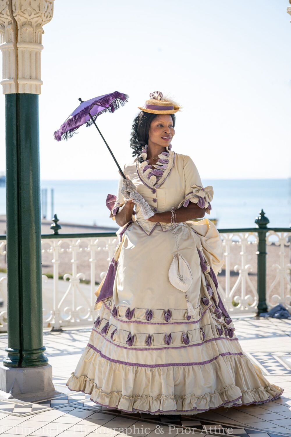 Victorian  1870 dinner dress