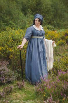 Regency day dress cotton size 12-18