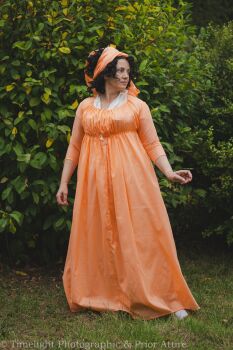 Regency day dress cotton size 8-14