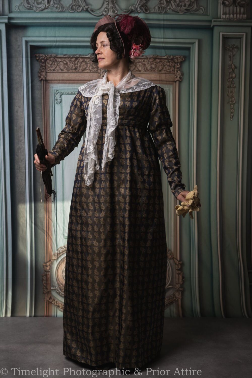 Regency dress silk size 12-14