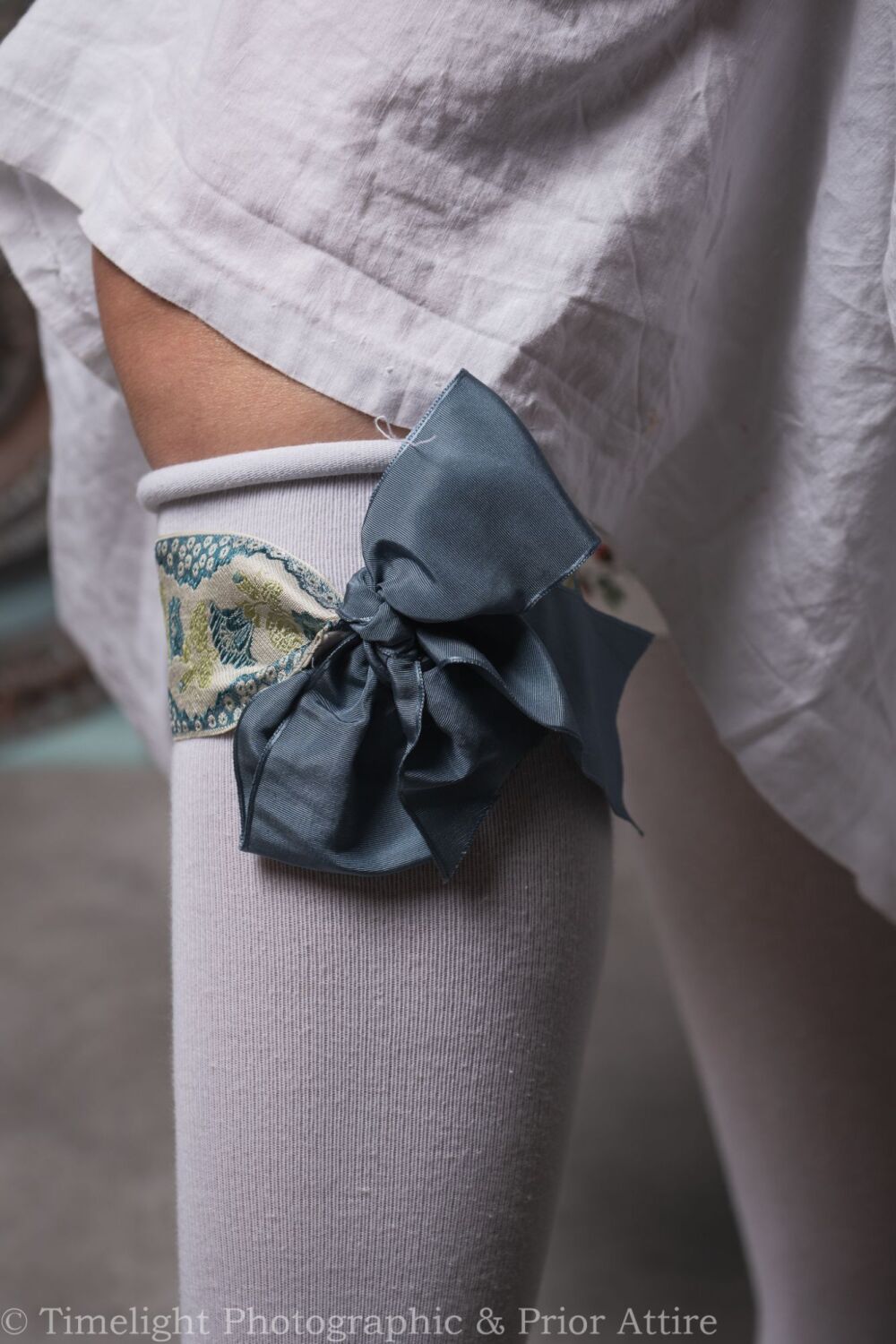 Silk Ribbon garter