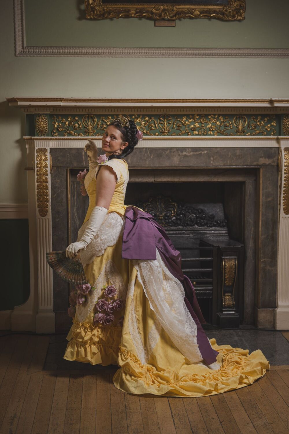 Victorian  1874 ball dress