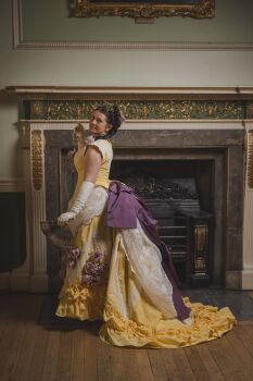 Victorian  1874 ball dress